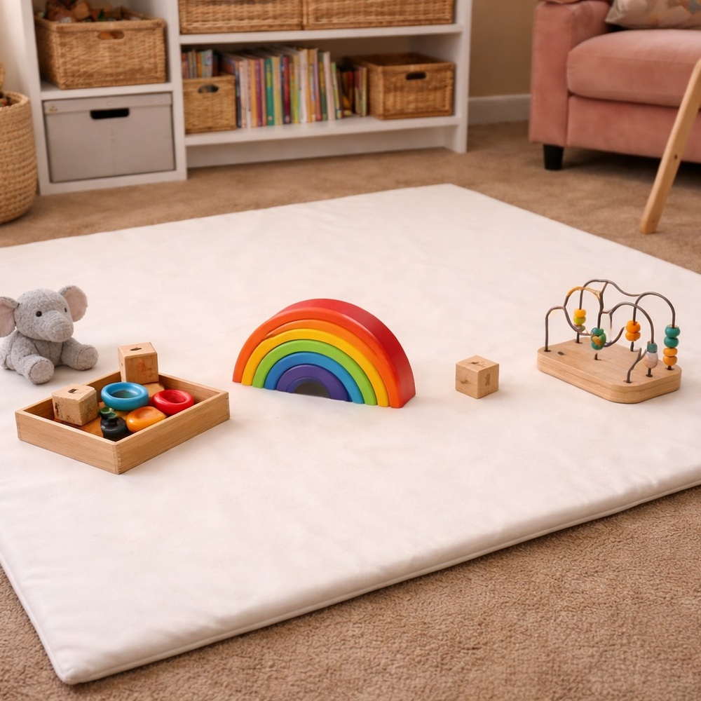 HOUSTON PICKUP ONLY 🤍 Large Baby Play Mat – Soft Foam Floor Mat